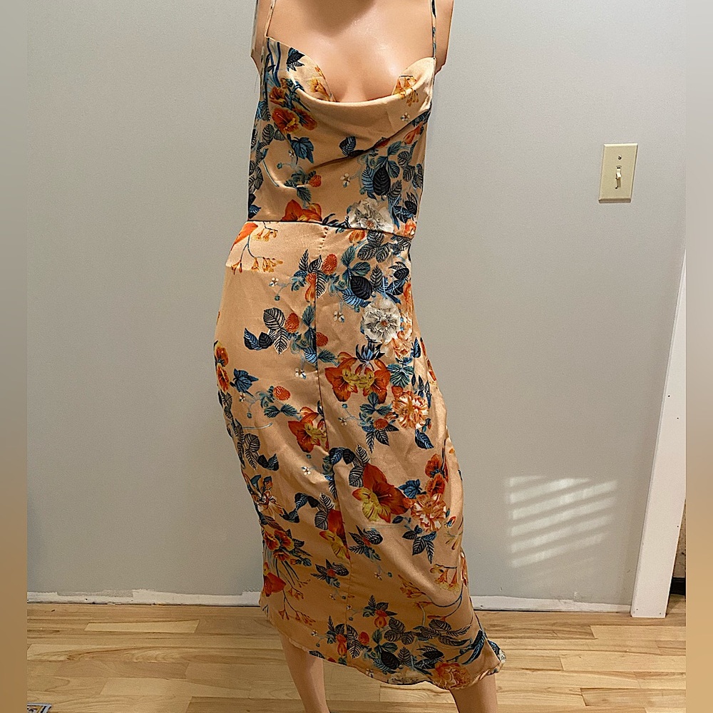 BOOHOO SATIN SLIP DRESS